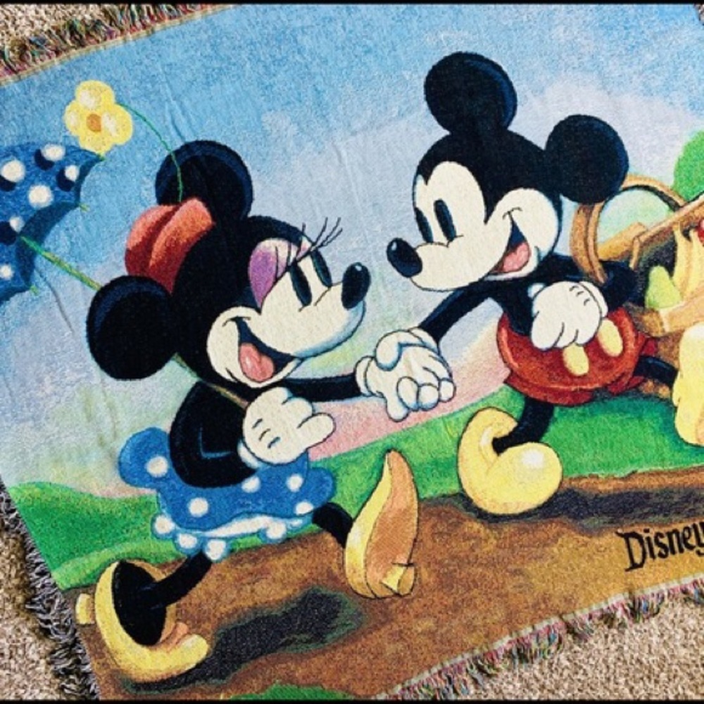 Disneyland Resort Tapestry Throw Minnie Mickey